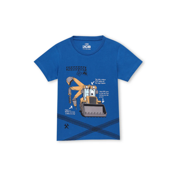 JCB Kids Blue Crew Neck T-Shirt