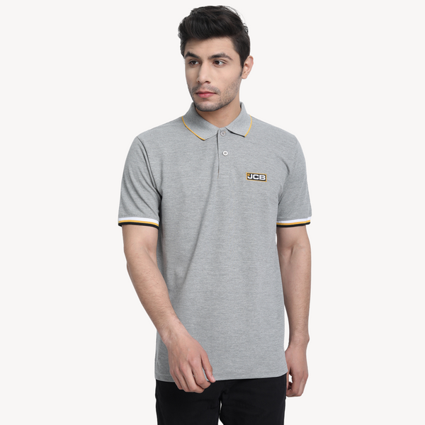 JCB Grey Melange Polo