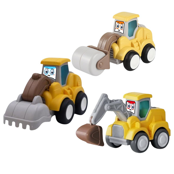 My first JCB Muddy Friends ( Pack of 3), Pull Back Toy