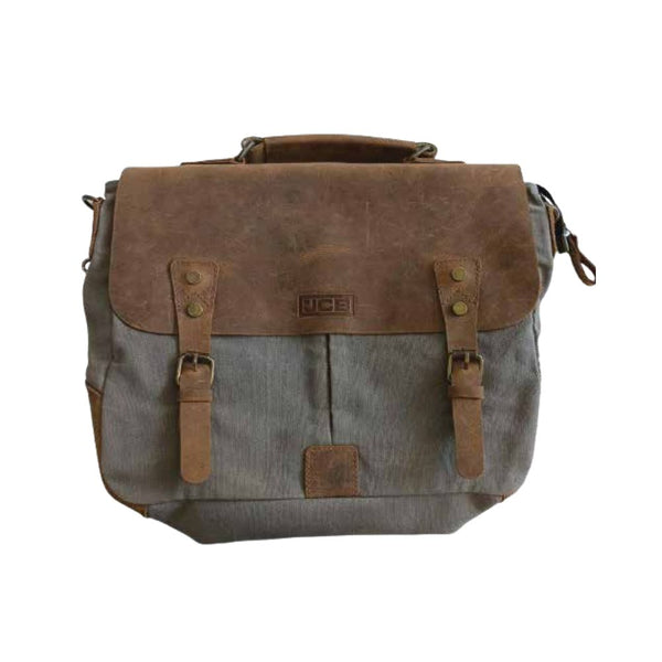 JCB Canvas Leather Satchel