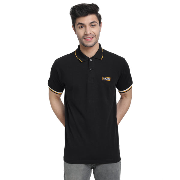 JCB Black Polo T-Shirt