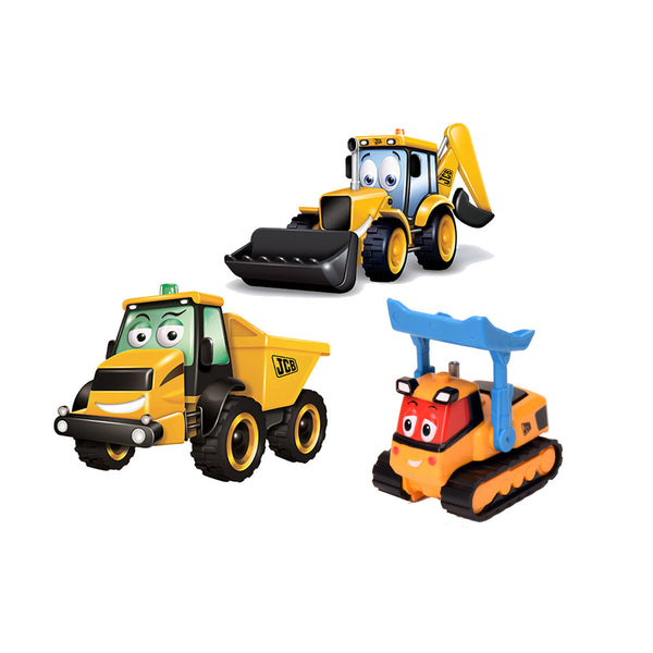 My first JCB Muddy Friends ( Pack of 3), Pull Back Toy