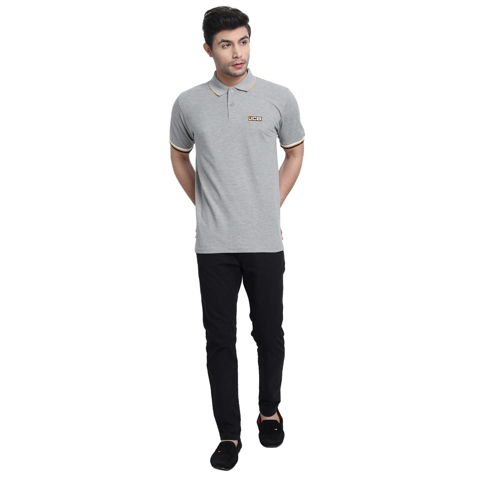 JCB Light Grey Polo T-Shirt – JCB India