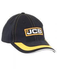 JCB Black Yellow Curve Cap