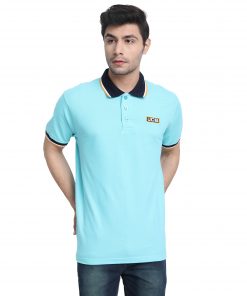 aqua blue polo t shirt