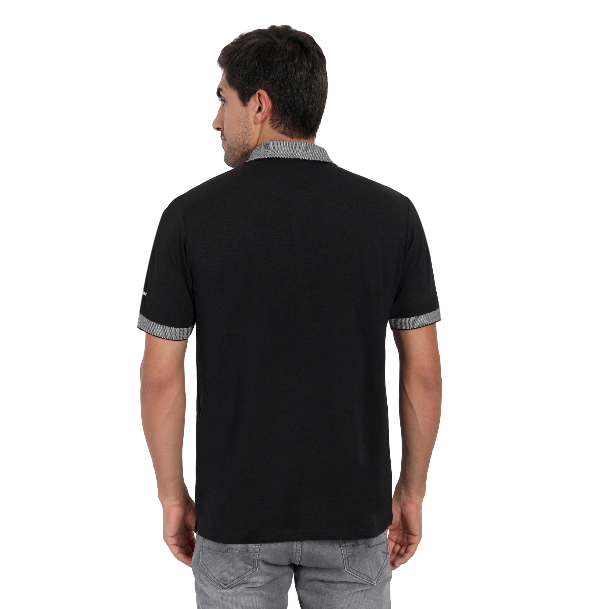JCB Black Polo with Grey Collar T-Shirt – Welcome to the JCB ...
